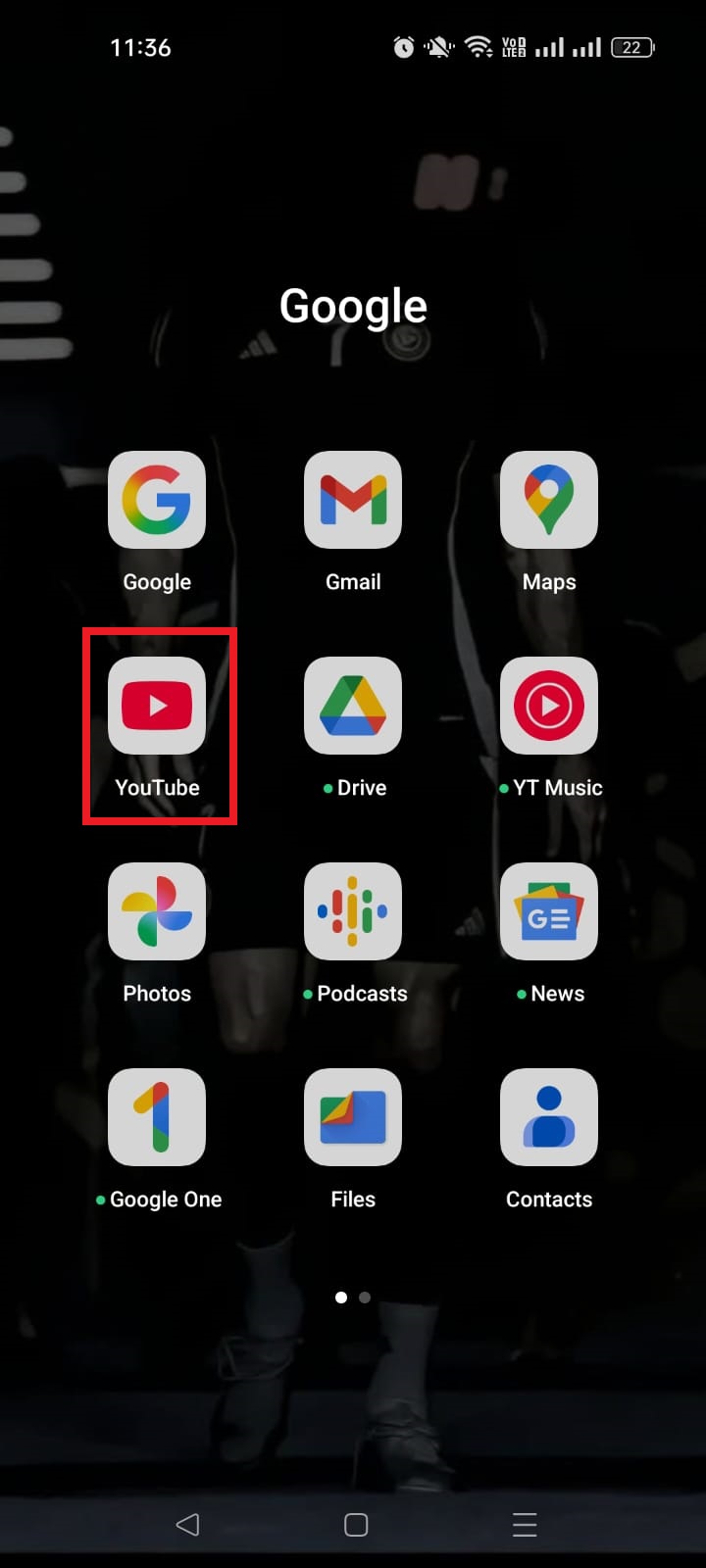YouTube app