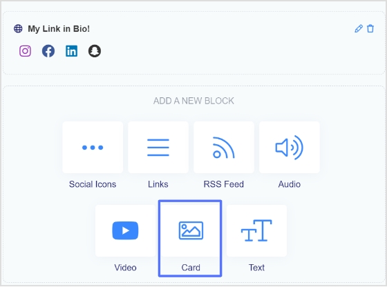 click card