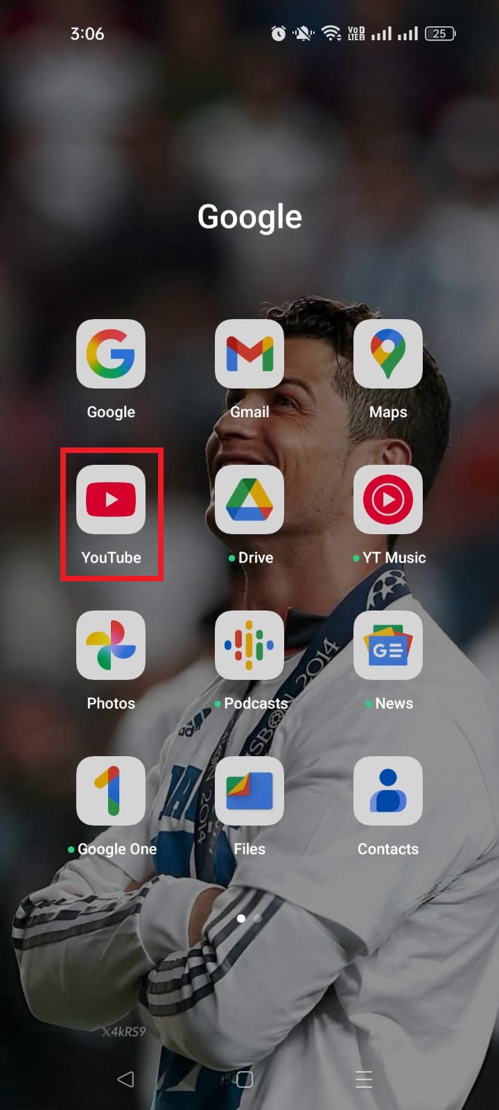Open the YouTube app