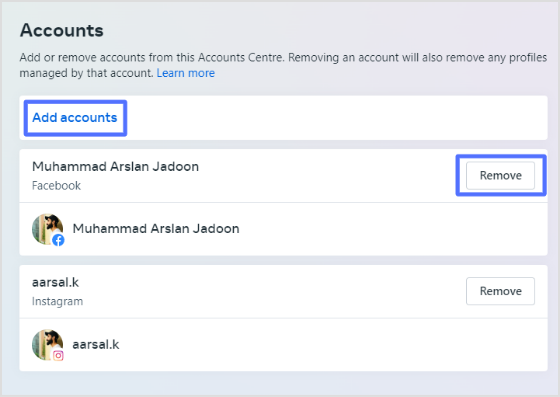 add accounts