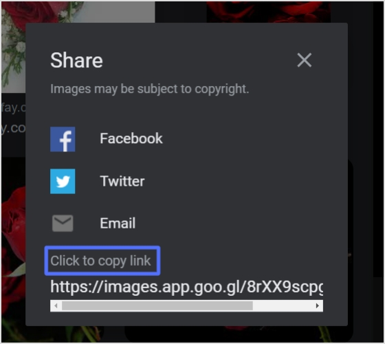 click to copy link