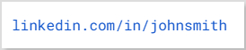Professional URL example