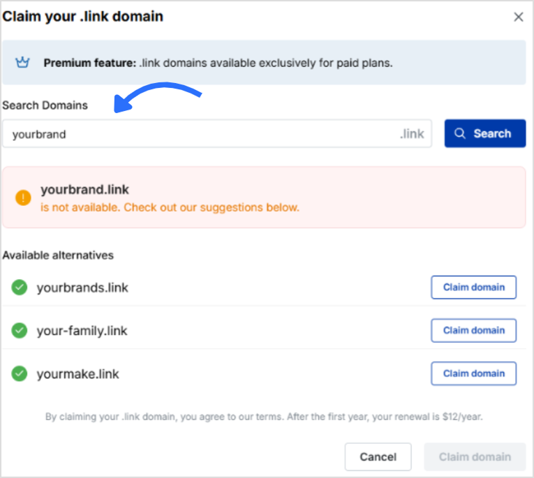Add your custom domain