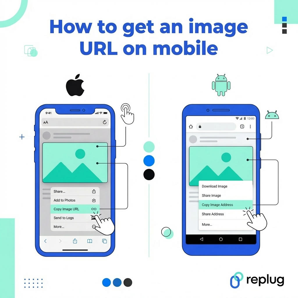 How to get an image URL on mobile