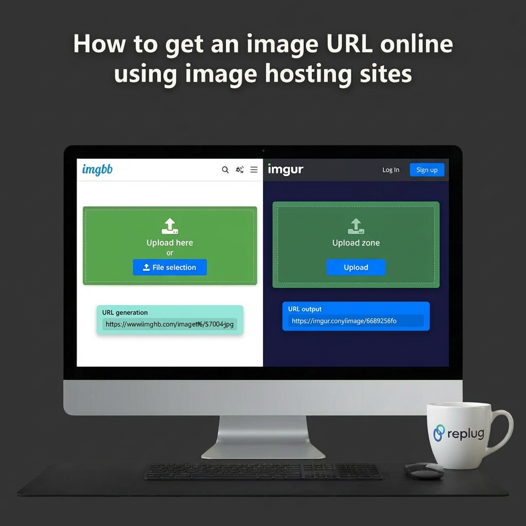 How to get an image URL online using image hosting sites