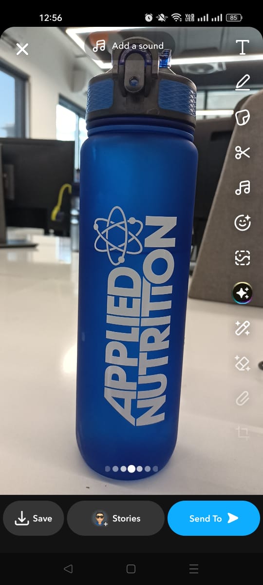 Take a snap on Snapchat app