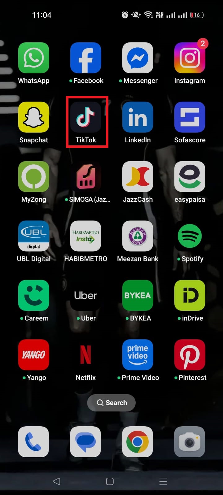 TikTok mobile app