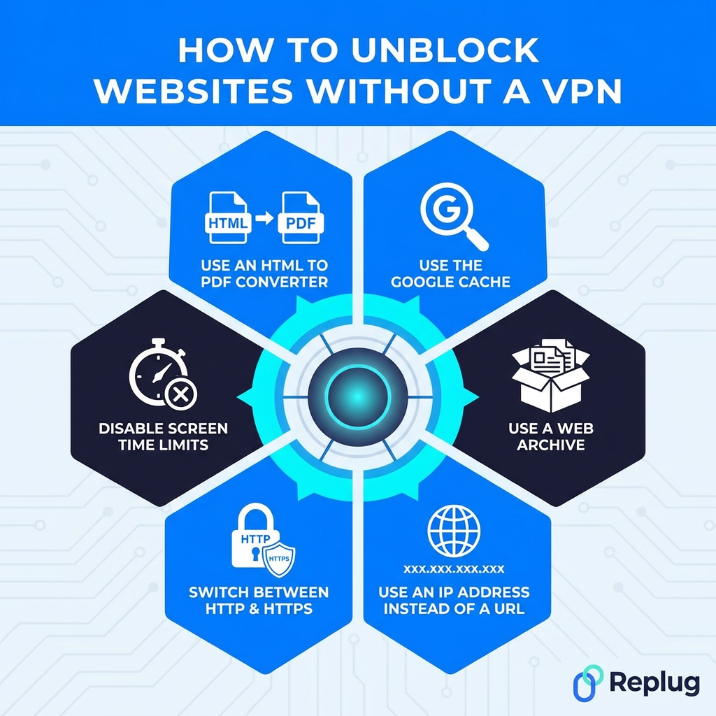 How to unblock websites without a VPN