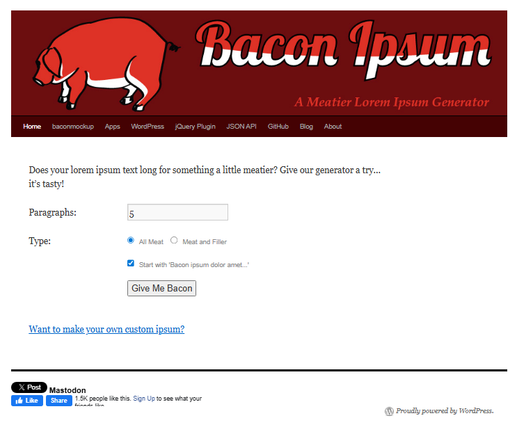 Bacon Ipsum