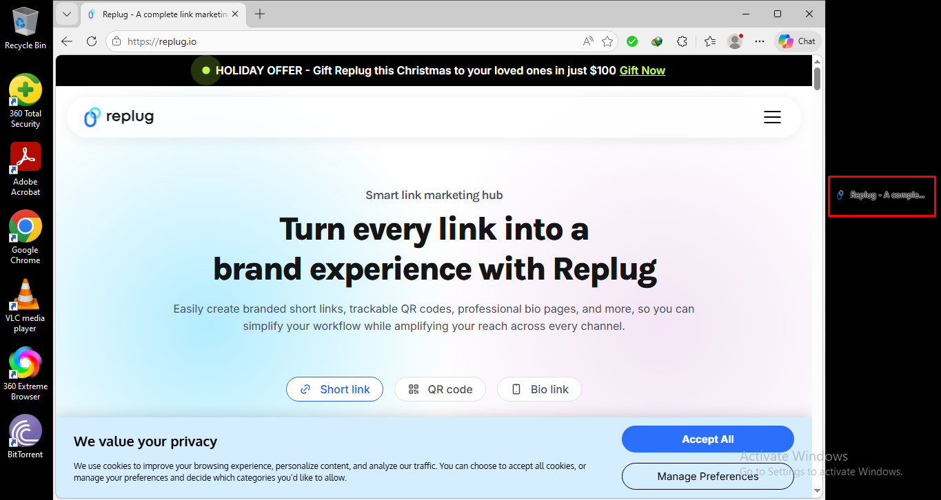 Click and hold padlock icon and drag it to desktop
