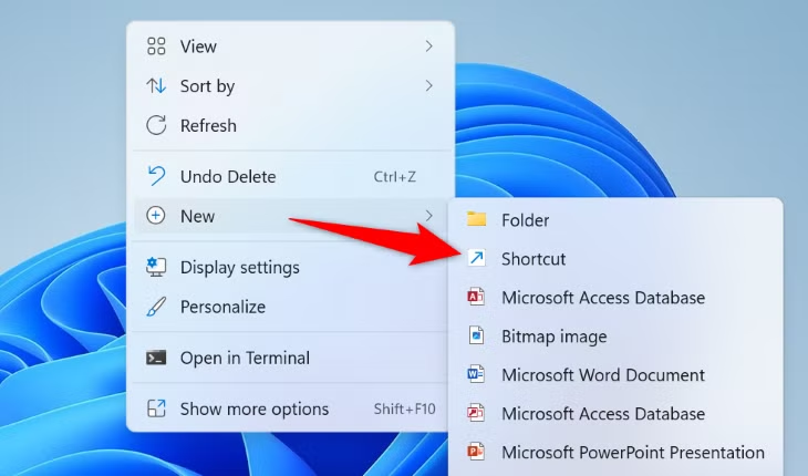 How to save a link to desktop on Windows 11