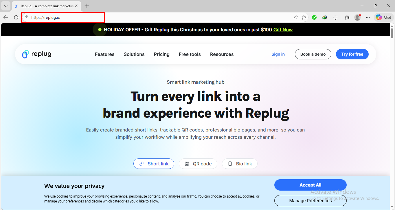 Replug.io Microsoft Edge