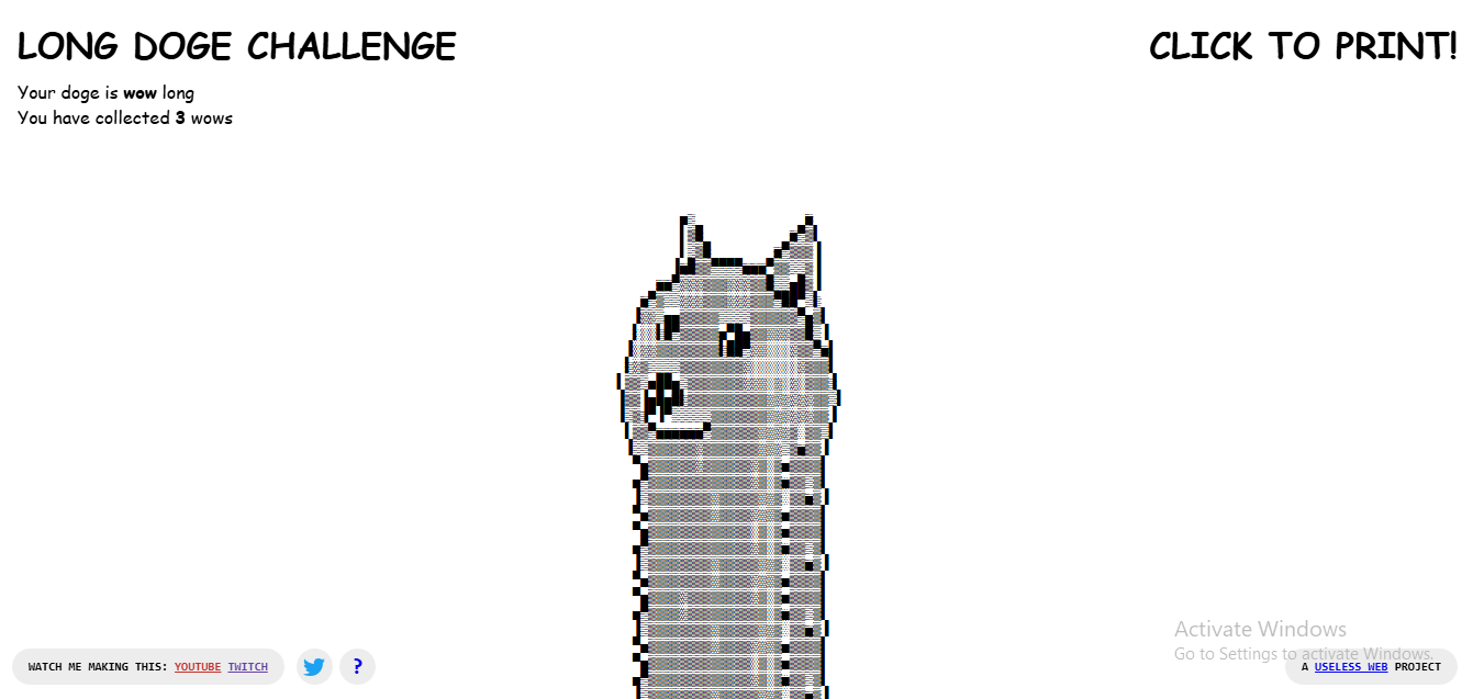The Long Doge Challenge