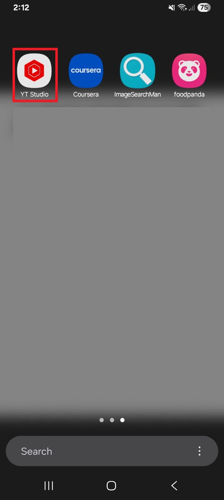 YouTube Studio mobile app