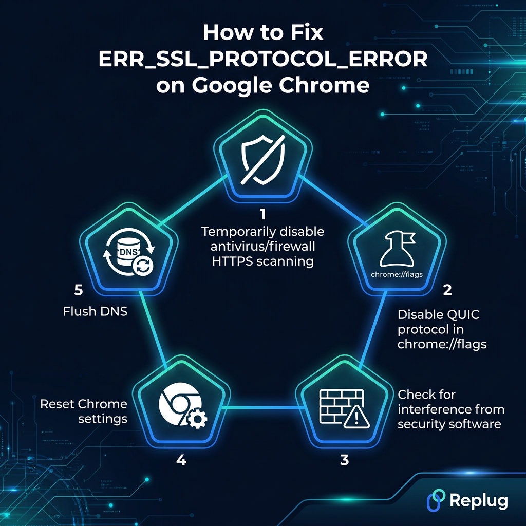 How to fix ERR_SSL_PROTOCOL_ERROR on Google Chrome