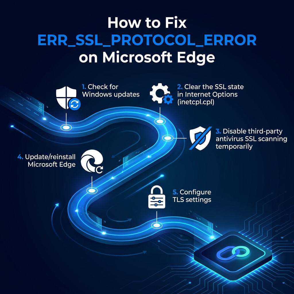How to fix ERR_SSL_PROTOCOL_ERROR on Microsoft Edge