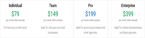 Pricing of Brand24