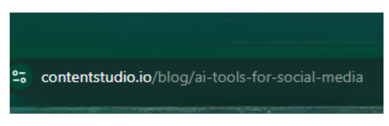 Using keyword in slug example