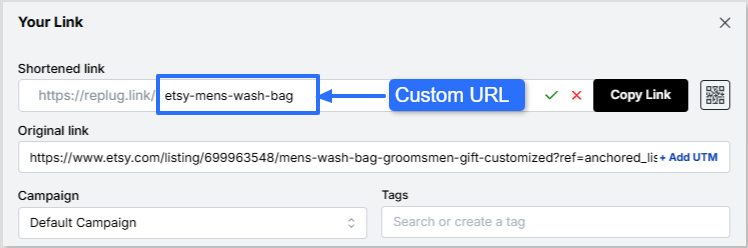 Change URL slug