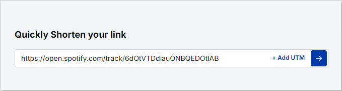 Shorten link using Replug - replug.io