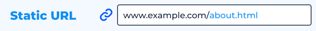 What is a static URL
