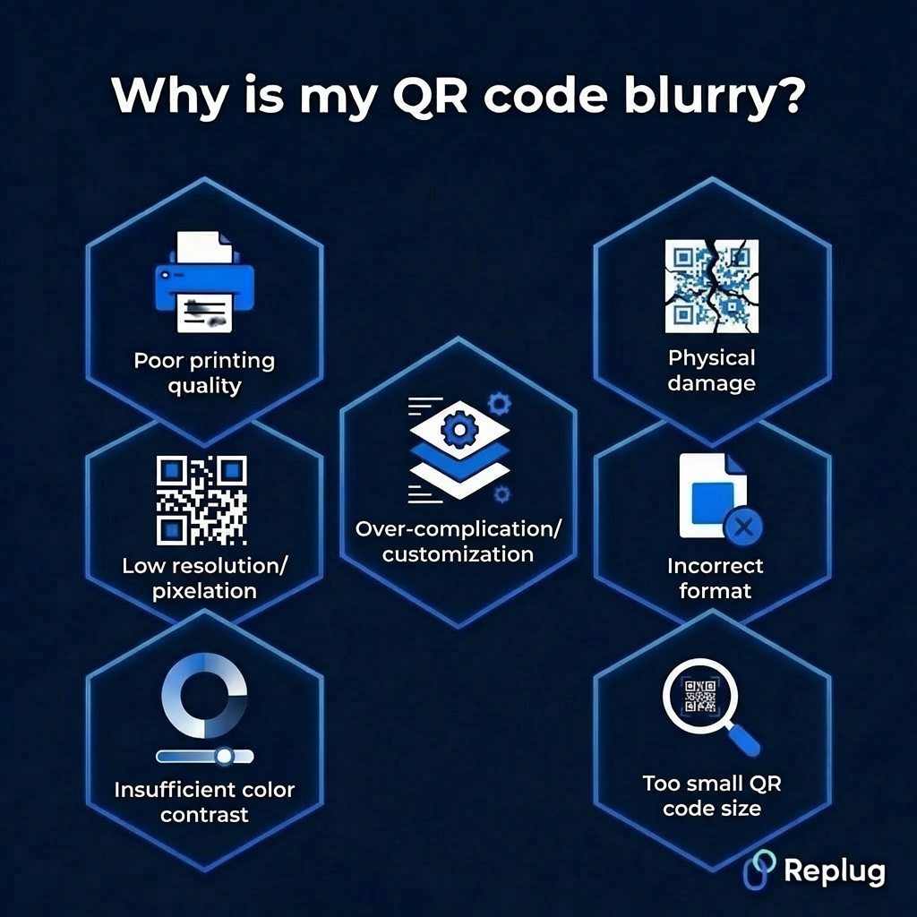 Why is my QR code blurry