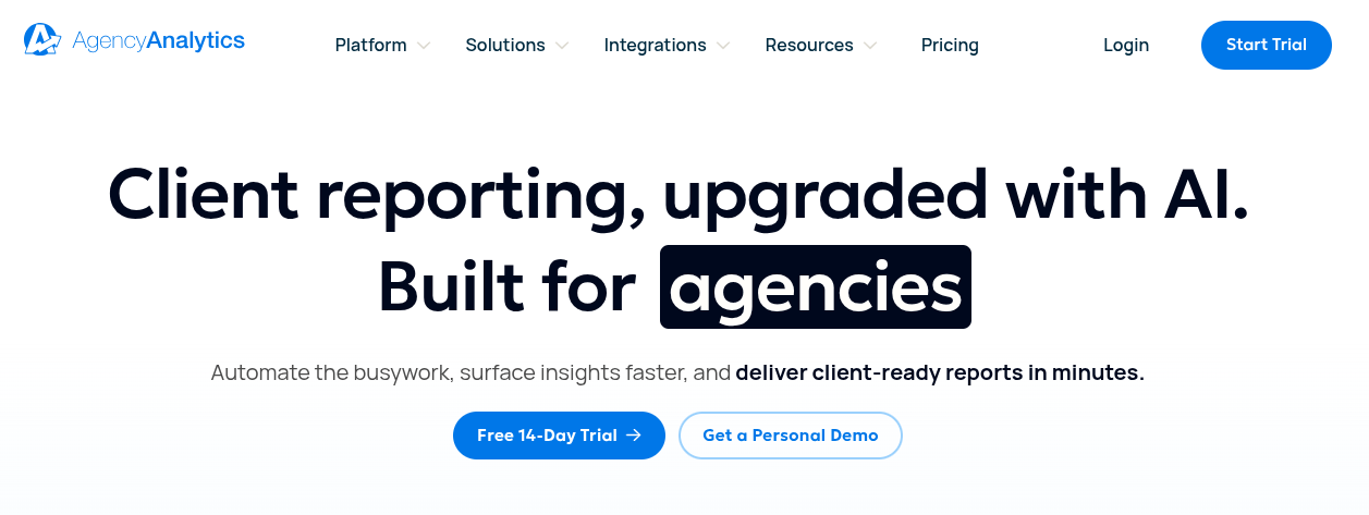 AgencyAnalytics (Reporting)