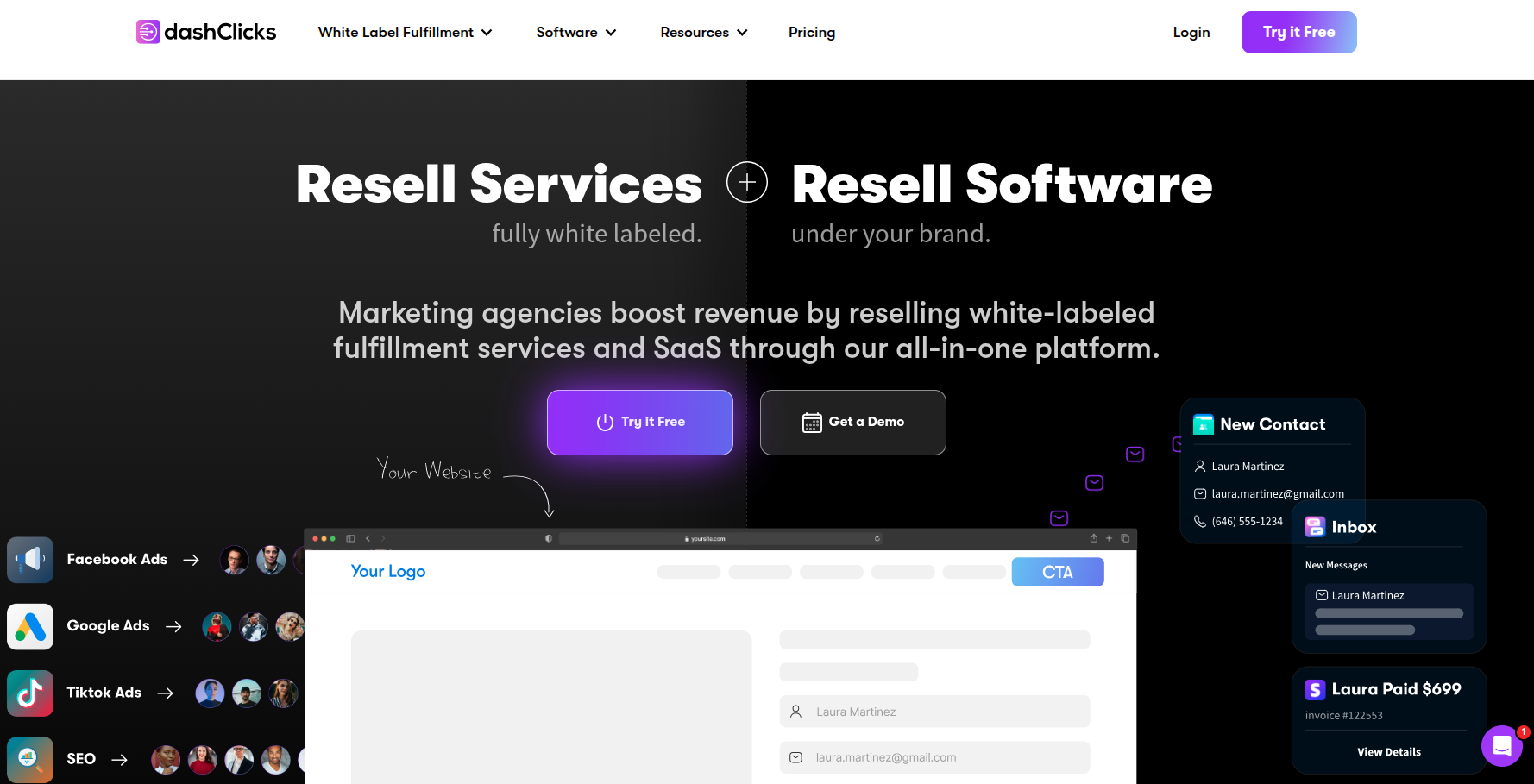 DashClicks (Fulfillment platform)