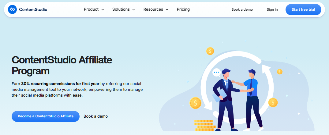 ContentStudio affiliate program