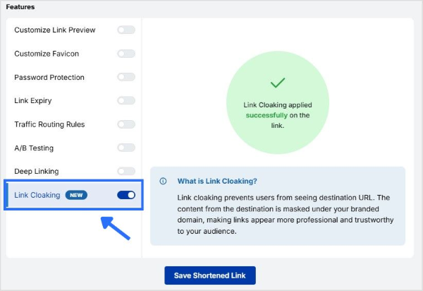Enable link cloaking - replug.io