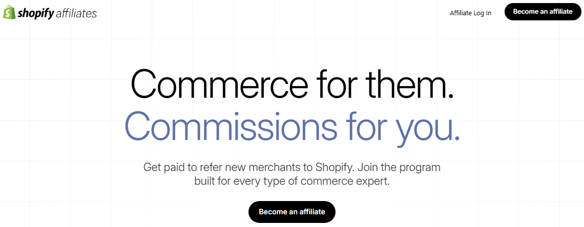 Shopify affiliate program