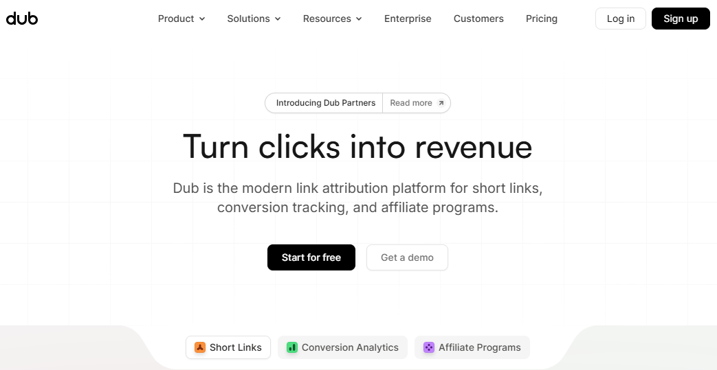 Dub.co Homepage