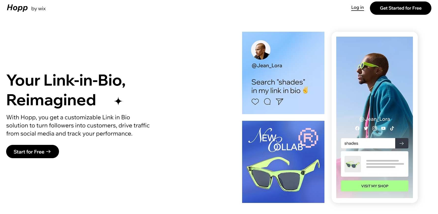 Hopp.co Homepage