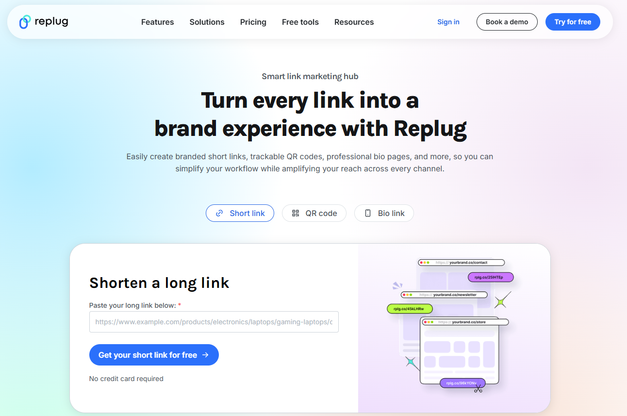 Replug.io Homepage