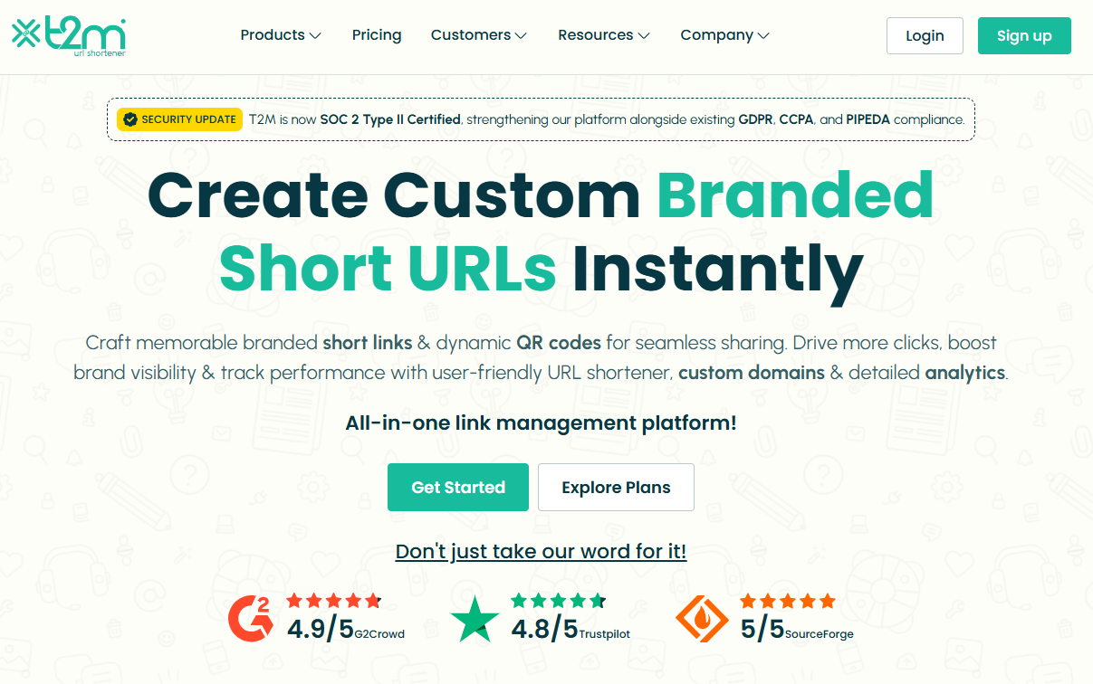 T2M Homepage