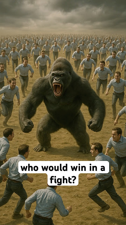 100 men vs. a gorilla