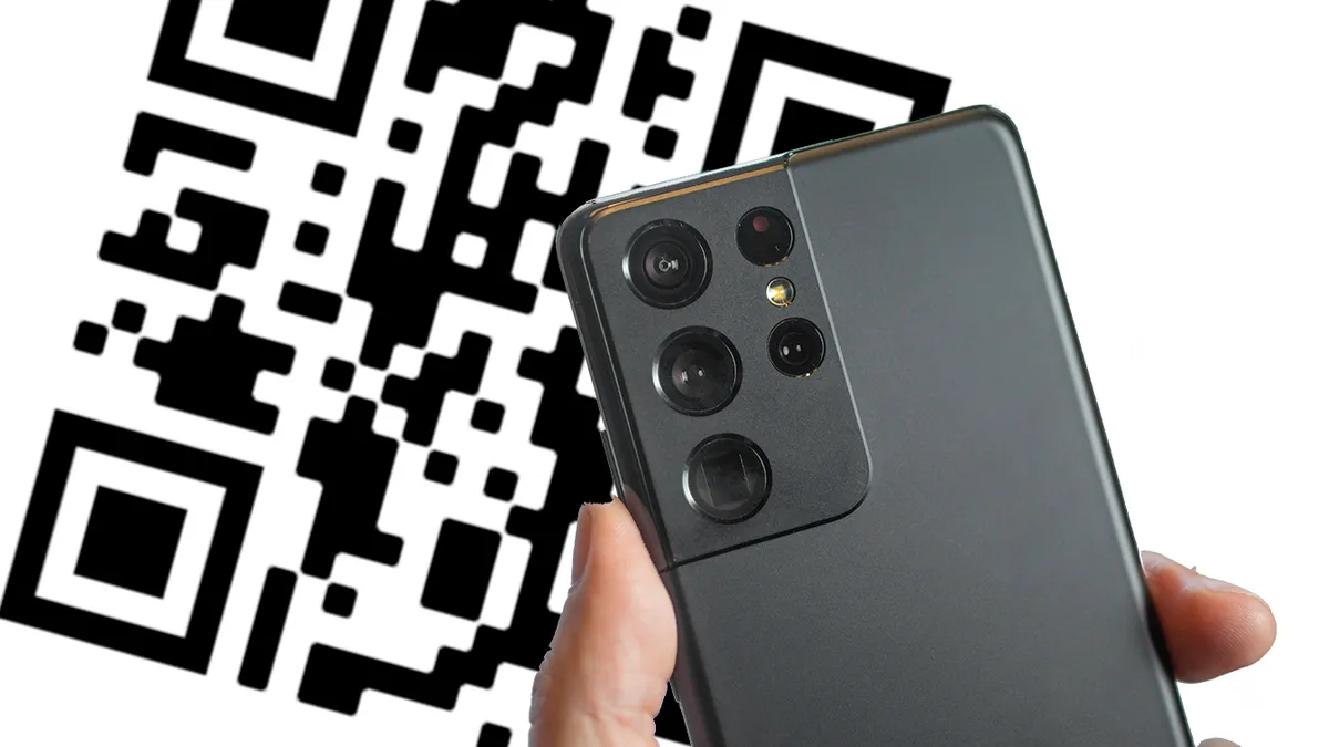Camera with QR mode