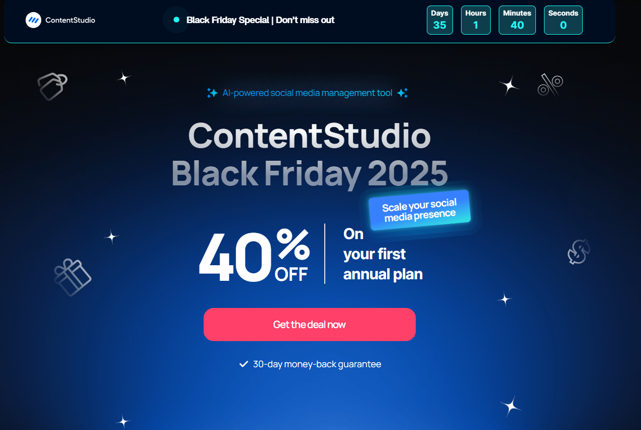 ContentStudio Black Friday Sale 2025