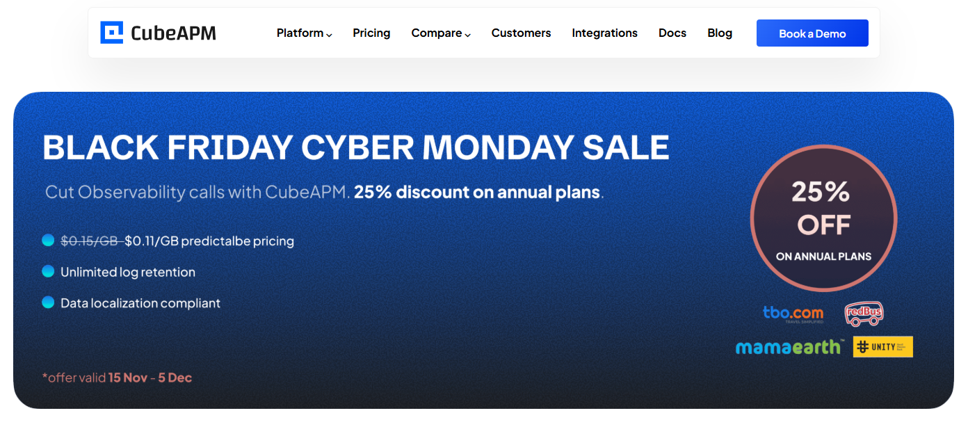 CubeAPM Black Friday Sale 2025