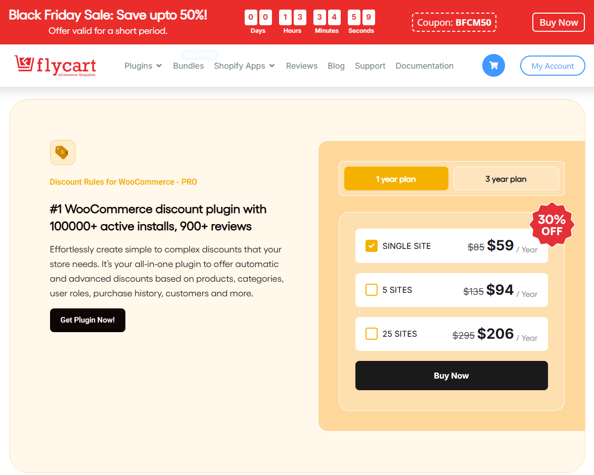 Discount Rules for WooCommerce Black Friday Sale 2025