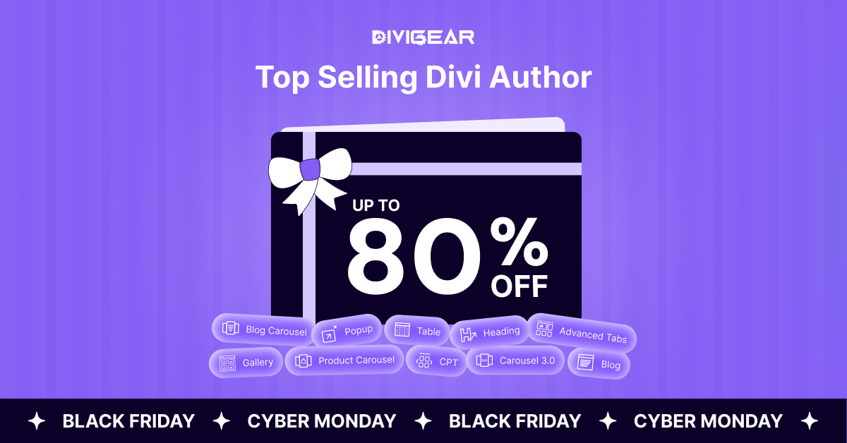 DiviGear Black Friday Sale 2025
