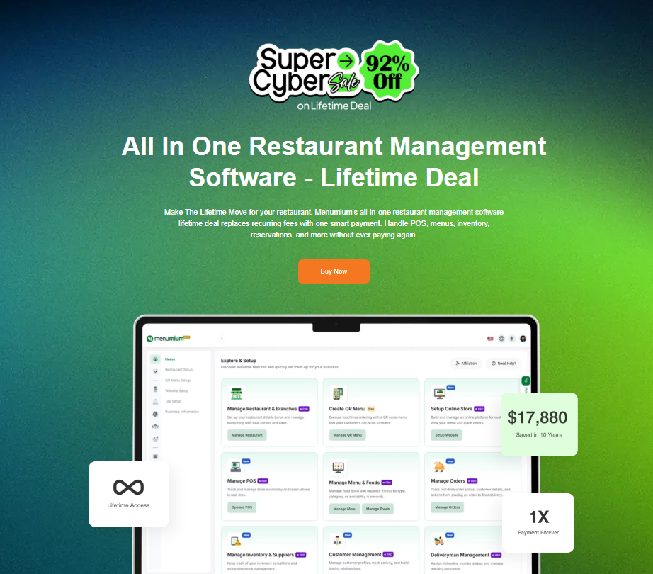 Menumium Black Friday Sale 2025