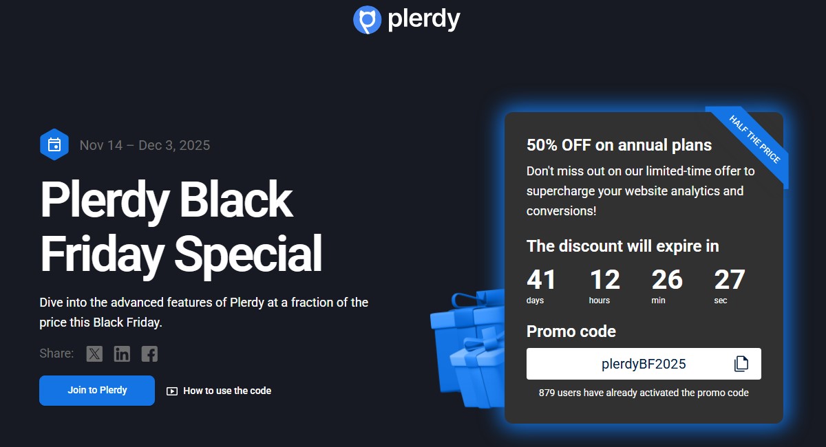 Plerdy Black Friday Sale 2025