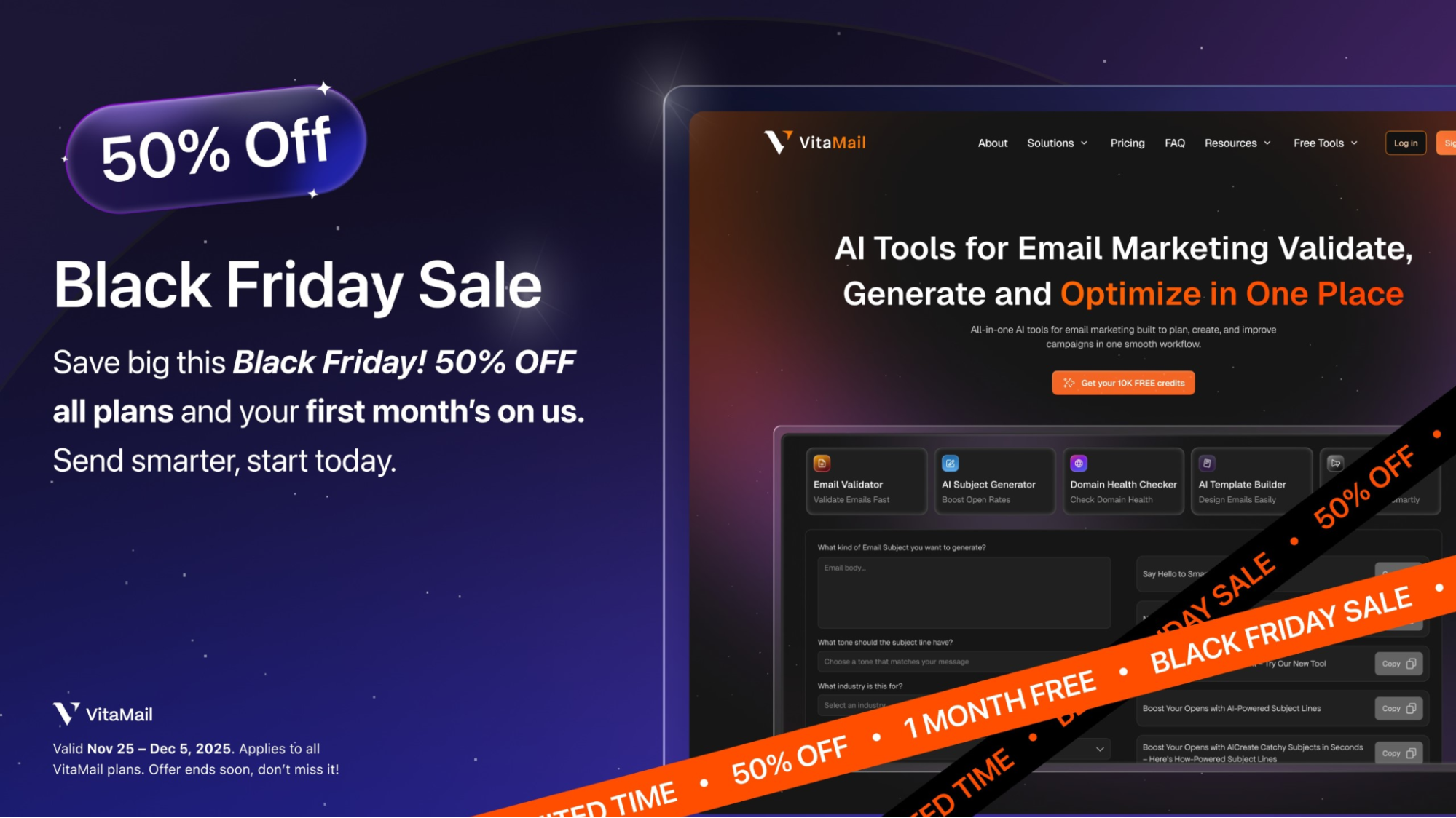 VitaMail Black Friday Sale 2025