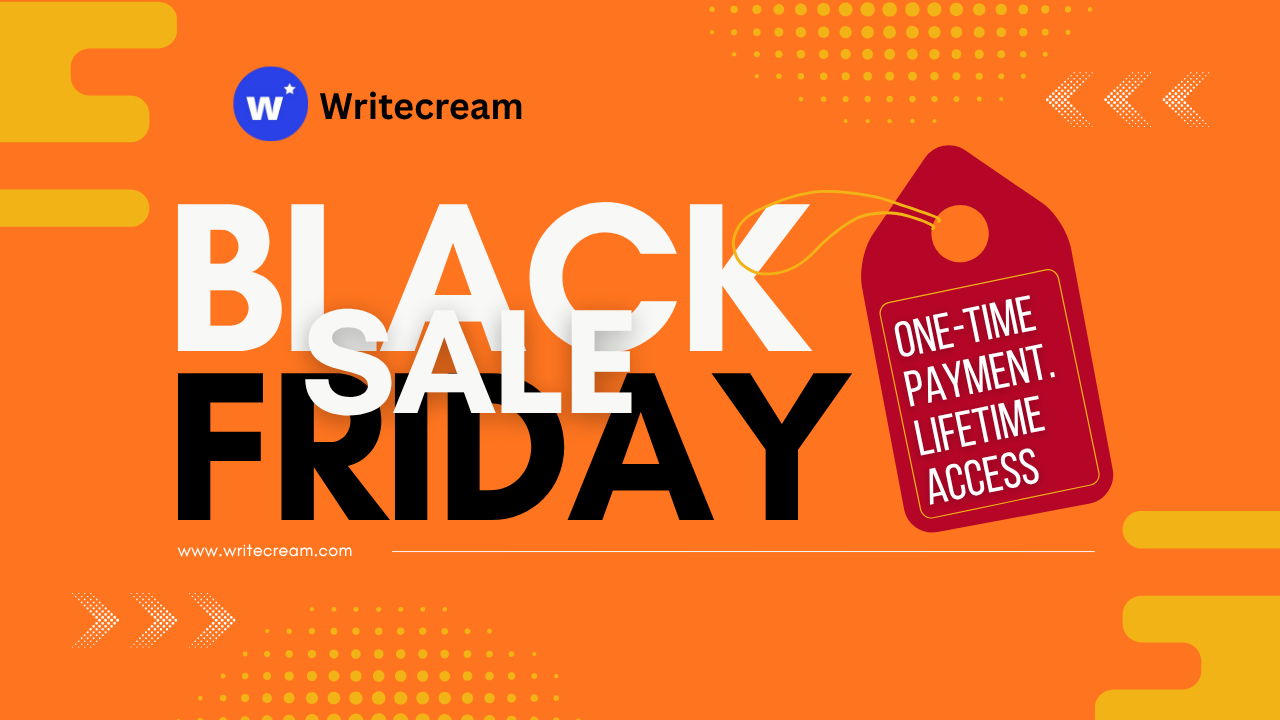 Writecream Black Friday Sale 2025