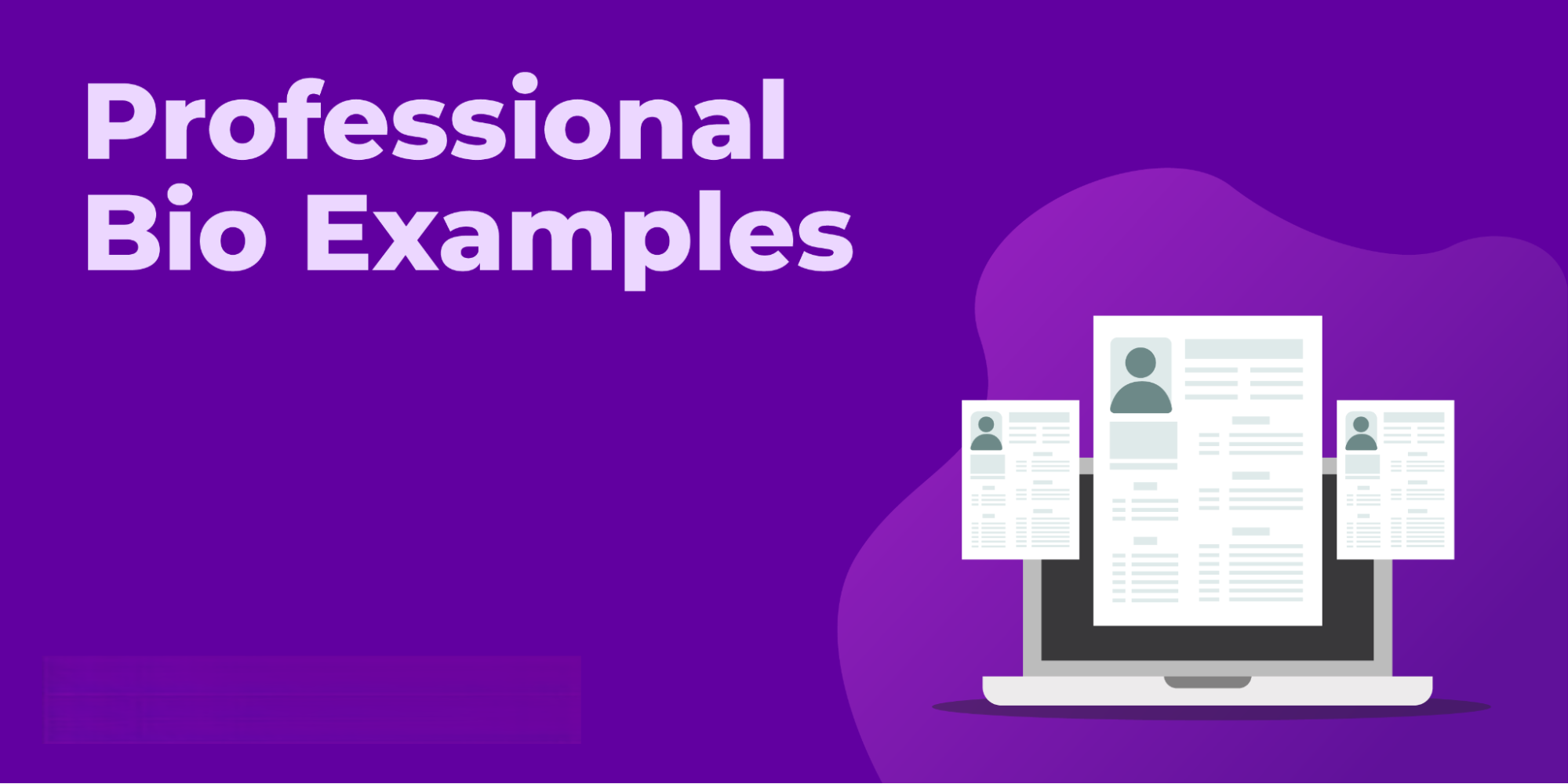 Professional bio examples