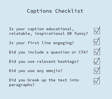 Tips for selecting captions for your Instagram posts