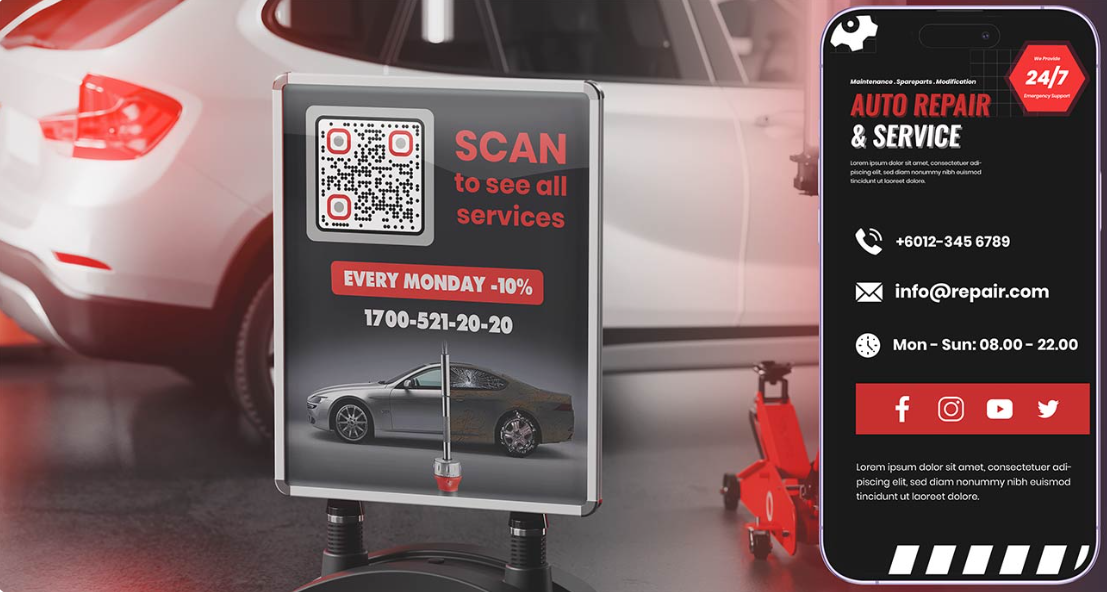 Business page QR code