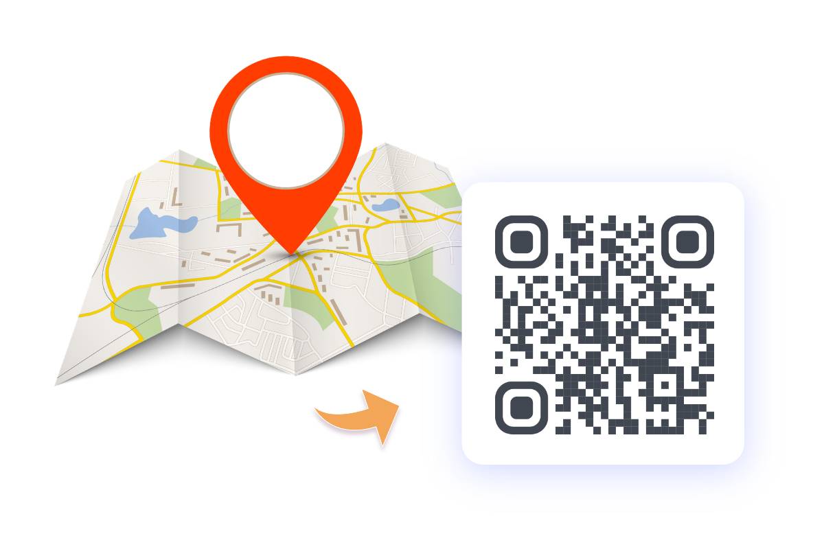 Map or Geolocation QR code