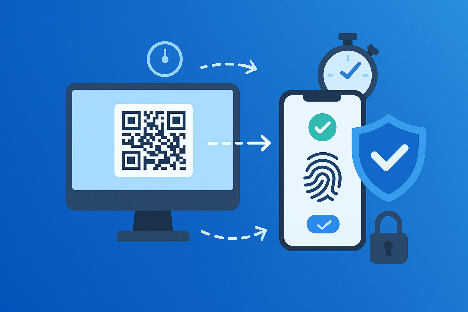Using QR codes for authentication & information sharing